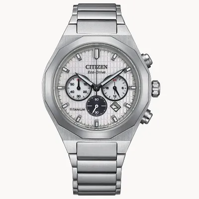 Zenshin Senkei White Dial Super Titanium Bracelet CA4690-51A | CITIZEN Zenshin Senkei White Dial Super Titanium Bracelet CA4690-51A | CITIZEN